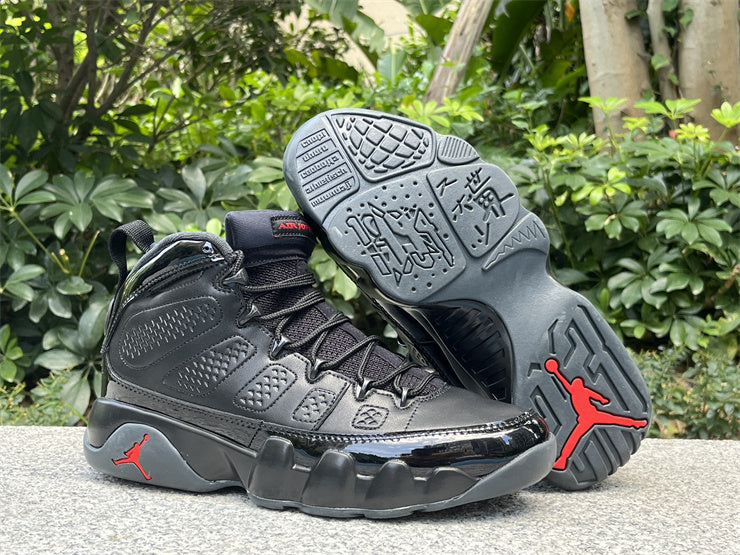 Jordan 9 – Design-Inspired "Patent Bred" Custom Tribute Build AJ9-PATENTBRED-906
