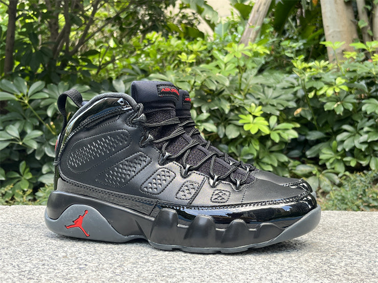 Jordan 9 – Design-Inspired "Patent Bred" Custom Tribute Build AJ9-PATENTBRED-906