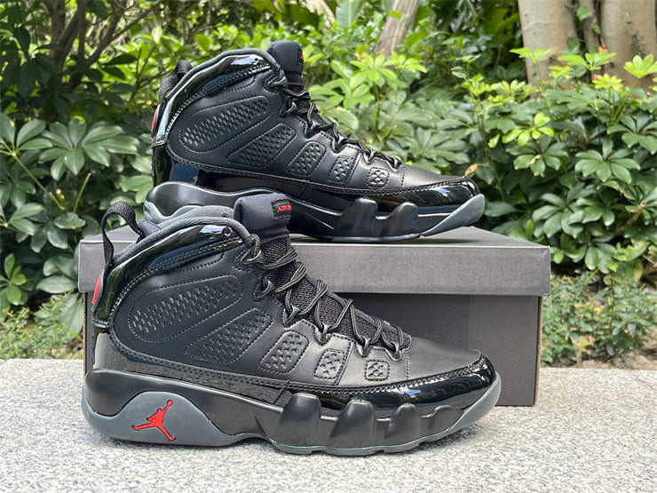 Jordan 9 – Design-Inspired "Patent Bred" Custom Tribute Build AJ9-PATENTBRED-906