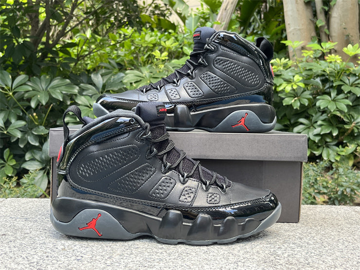 Jordan 9 – Design-Inspired "Patent Bred" Custom Tribute Build AJ9-PATENTBRED-906
