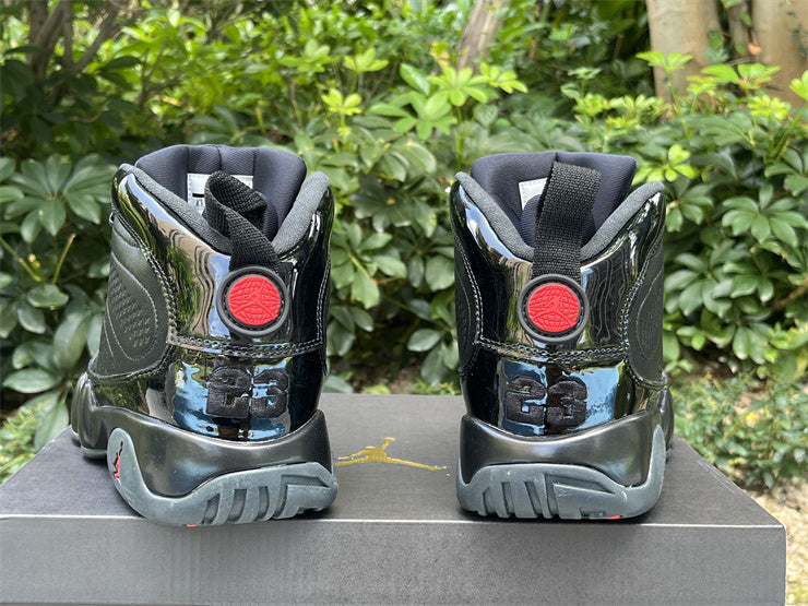 Jordan 9 – Design-Inspired "Patent Bred" Custom Tribute Build AJ9-PATENTBRED-906
