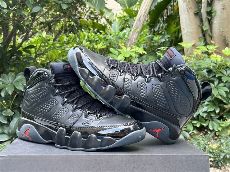 Jordan 9 – Design-Inspired "Patent Bred" Custom Tribute Build AJ9-PATENTBRED-906