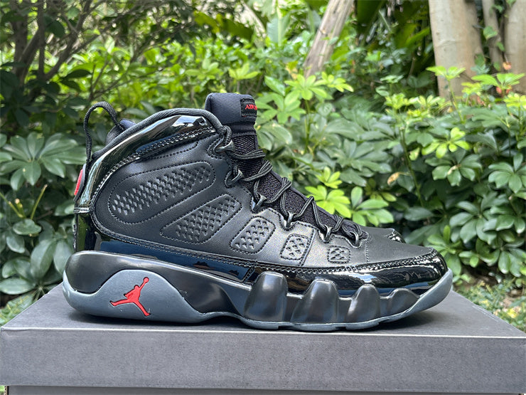 Jordan 9 – Design-Inspired "Patent Bred" Custom Tribute Build AJ9-PATENTBRED-906