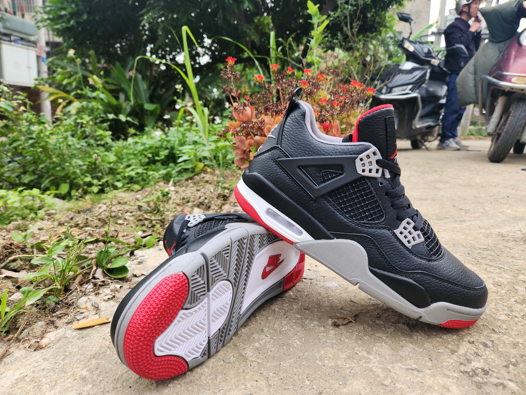 408 — Jordan 4 “Bred Re‑Imagined” — Design‑Inspired Sneaker