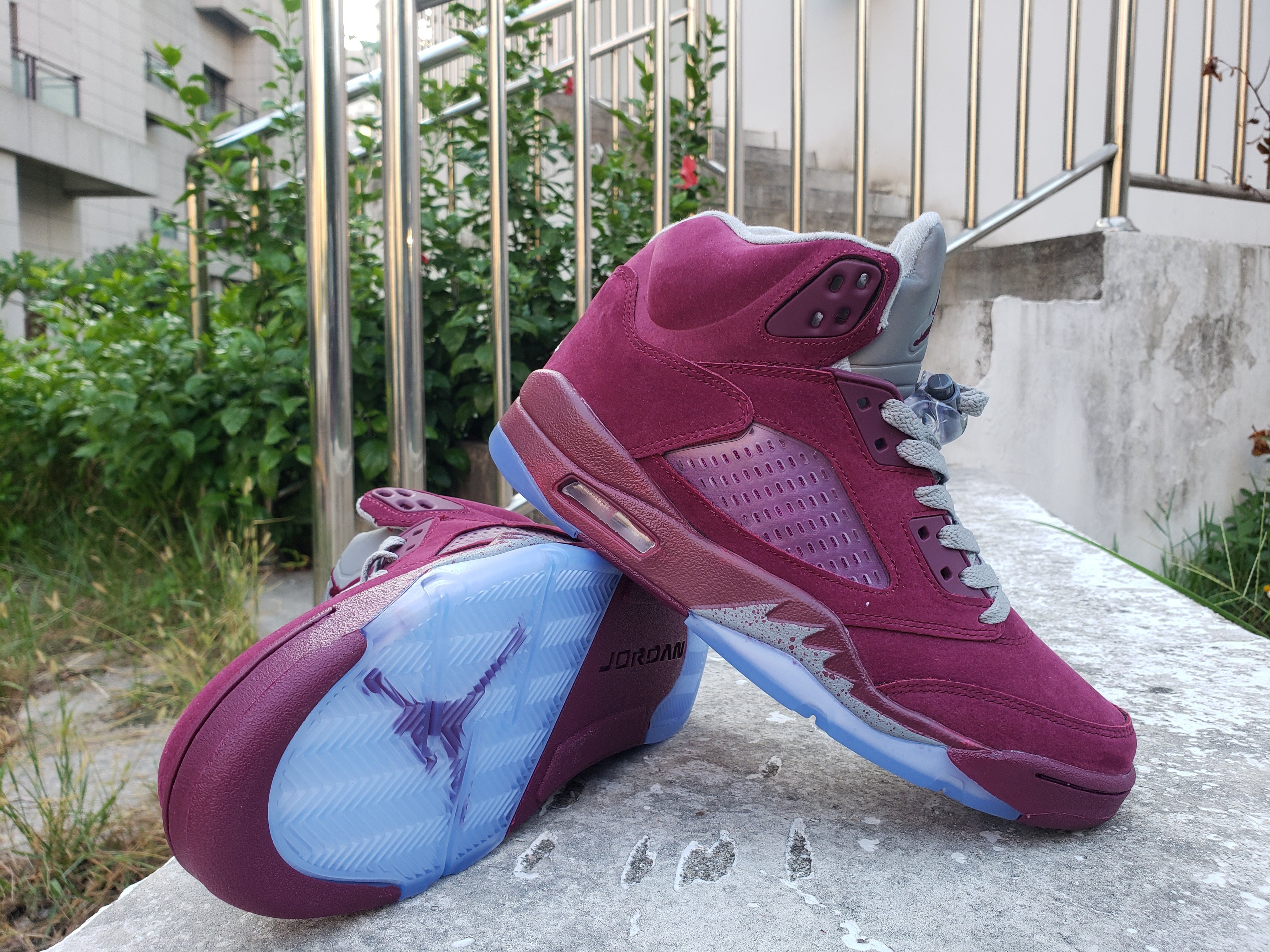505 — Jordan 5 “Burgundy” — Design‑Inspired Sneaker