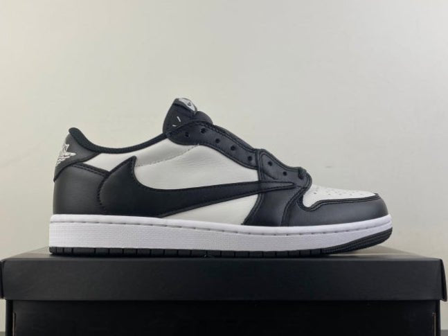 Jordan 1 Low Design-Inspired - "Travis Scott" "Black & White" - TS-BLK&WHT-079 - Sole Revival and Redemption LLC