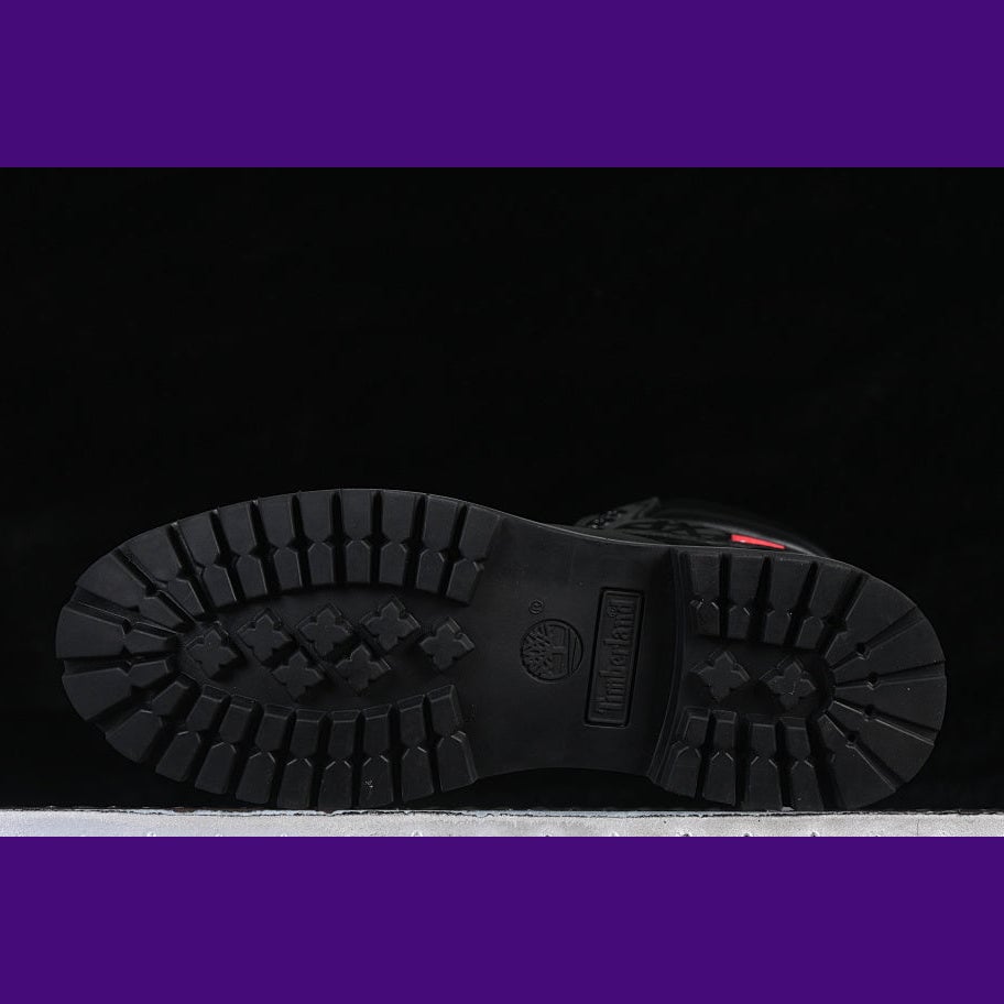 Timberland 6-Inch Design-Inspired - Supreme "Big Tree" Black - TIM-SUPTREE-002 - Sole Revival and Redemption LLC