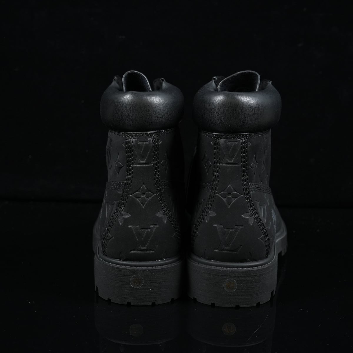 Timberland 6-Inch Design-Inspired - "LV Monogram" Black - TIM-LVMONOBLK-003 - Sole Revival and Redemption LLC