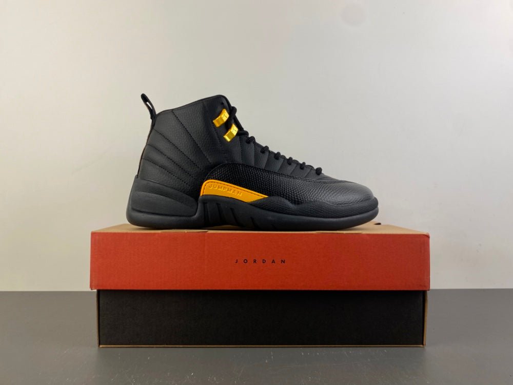Jordan 12 Design-Inspired - "Black Taxi" "Black & Yellow" Custom Tribute - AJ12-BLKTXI-1223