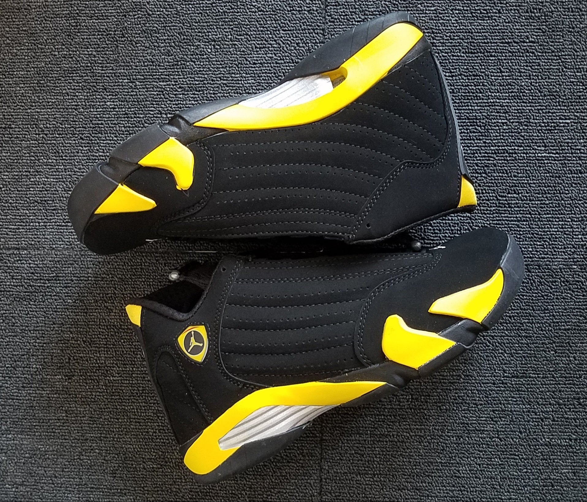 Jordan 14 Design-Inspired - "Thunder" "Black & Yellow" Custom Tribute - AJ14-THNDR-1413