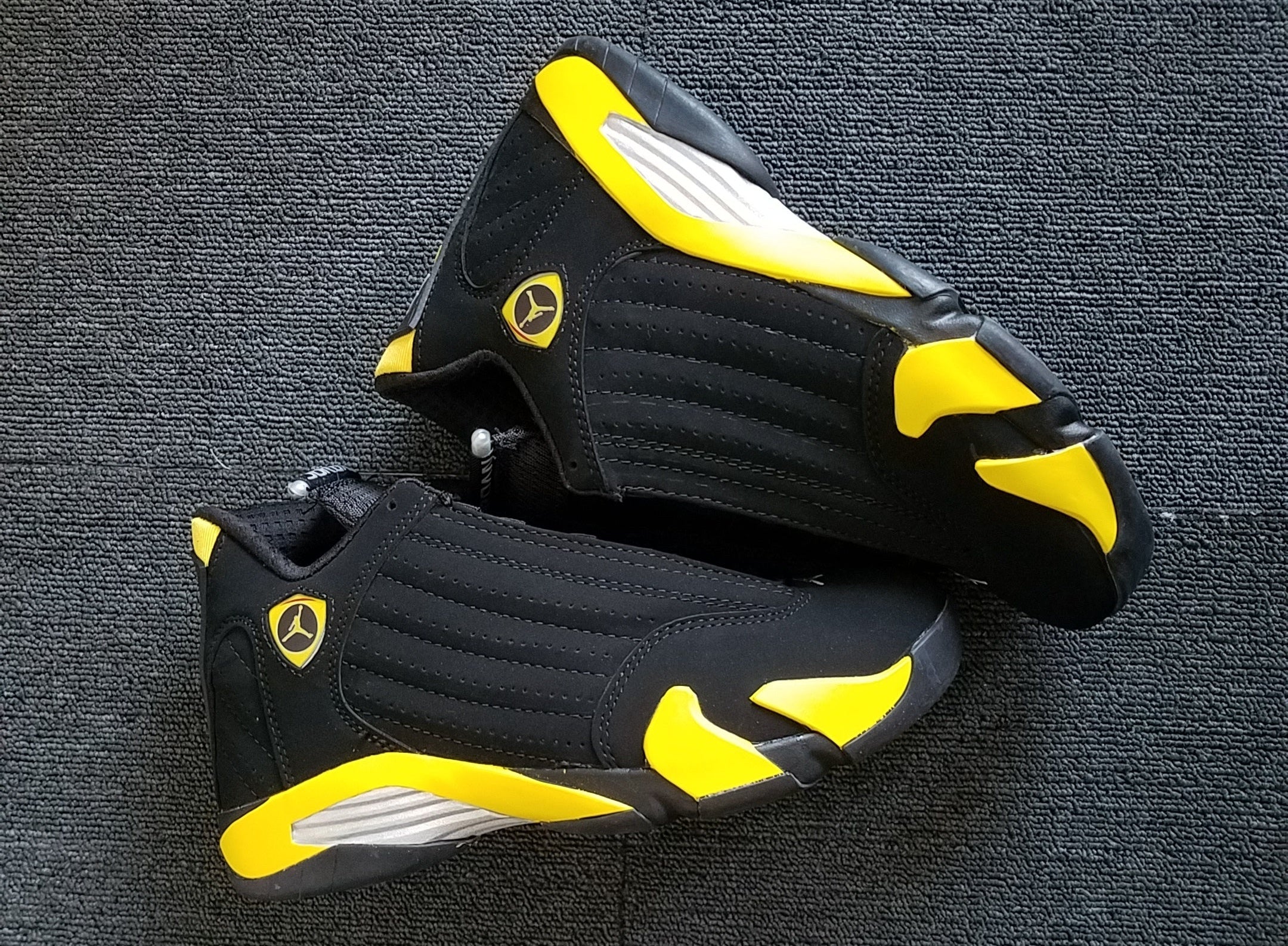 Jordan 14 Design-Inspired - "Thunder" "Black & Yellow" Custom Tribute - AJ14-THNDR-1413