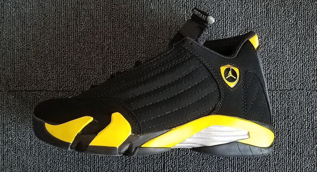 Jordan 14 Design-Inspired - "Thunder" "Black & Yellow" Custom Tribute - AJ14-THNDR-1413