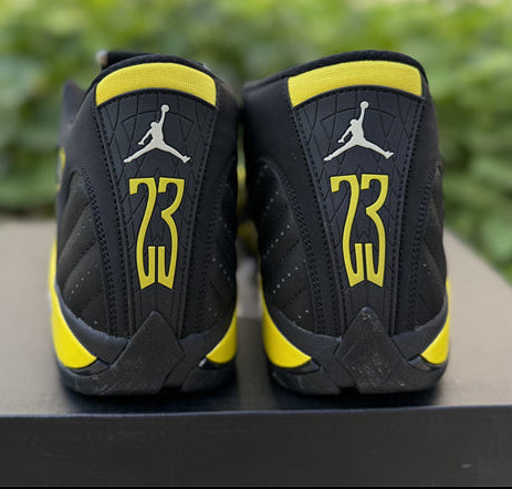 Jordan 14 Design-Inspired - "Thunder" "Black & Yellow" Custom Tribute - AJ14-THNDR-1413