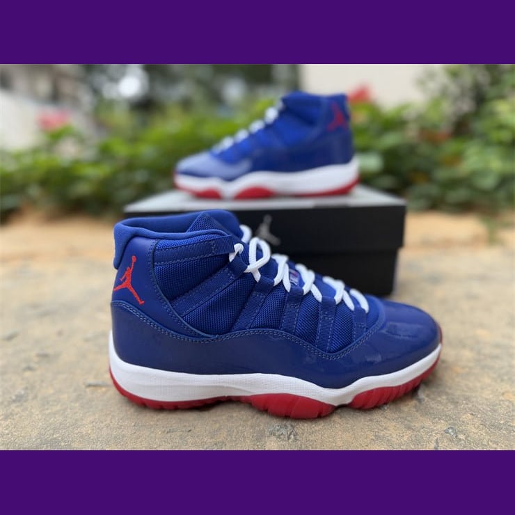 Jordan 11 Design-Inspired - "Detroit Pistons" - AJ11-PISTONS-1144 - Sole Revival and Redemption LLC