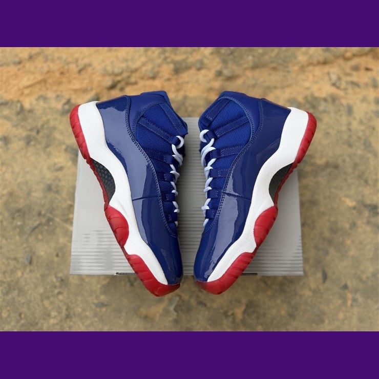 Jordan 11 Design-Inspired - "Detroit Pistons" - AJ11-PISTONS-1144 - Sole Revival and Redemption LLC