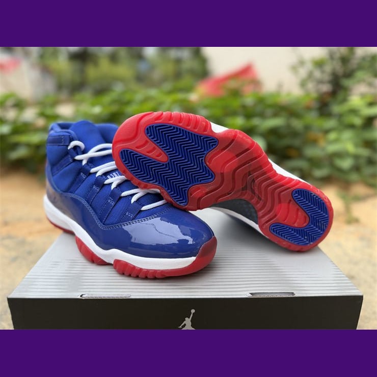 Jordan 11 Design-Inspired - "Detroit Pistons" - AJ11-PISTONS-1144 - Sole Revival and Redemption LLC