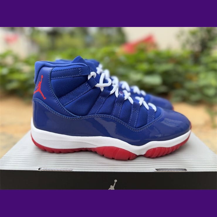 Jordan 11 Design-Inspired - "Detroit Pistons" - AJ11-PISTONS-1144 - Sole Revival and Redemption LLC