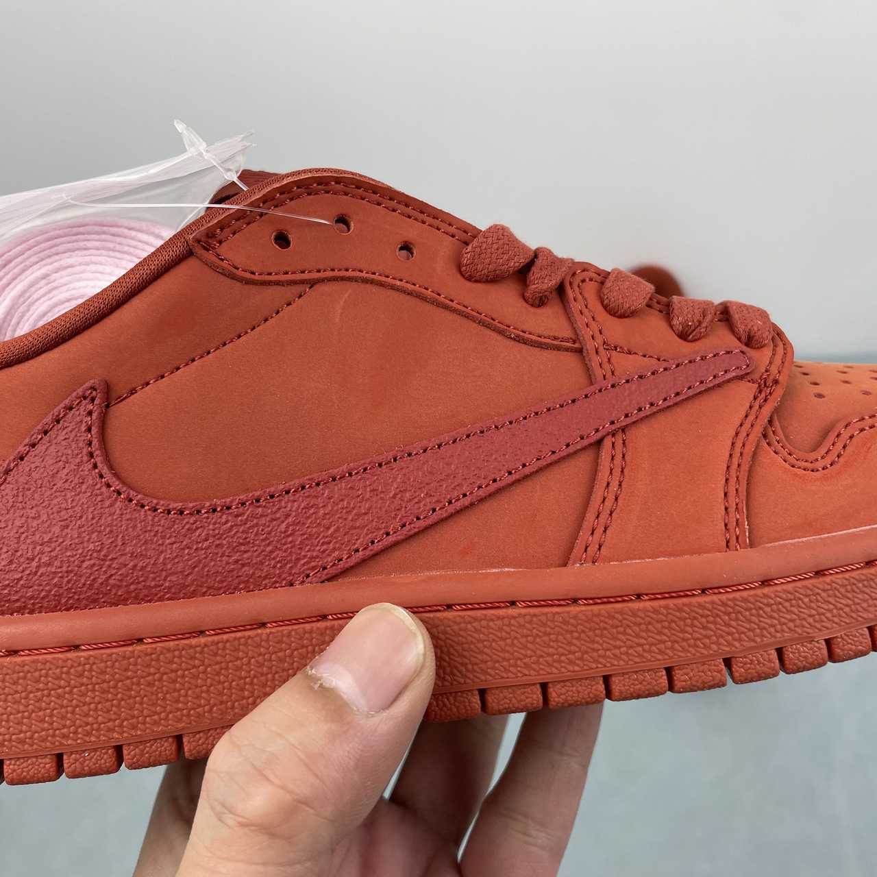 Jordan 1 Low – Design‑Inspired "Travis Scott" "Red Oxide" Custom Fantasy Build TS‑JRDNS‑052