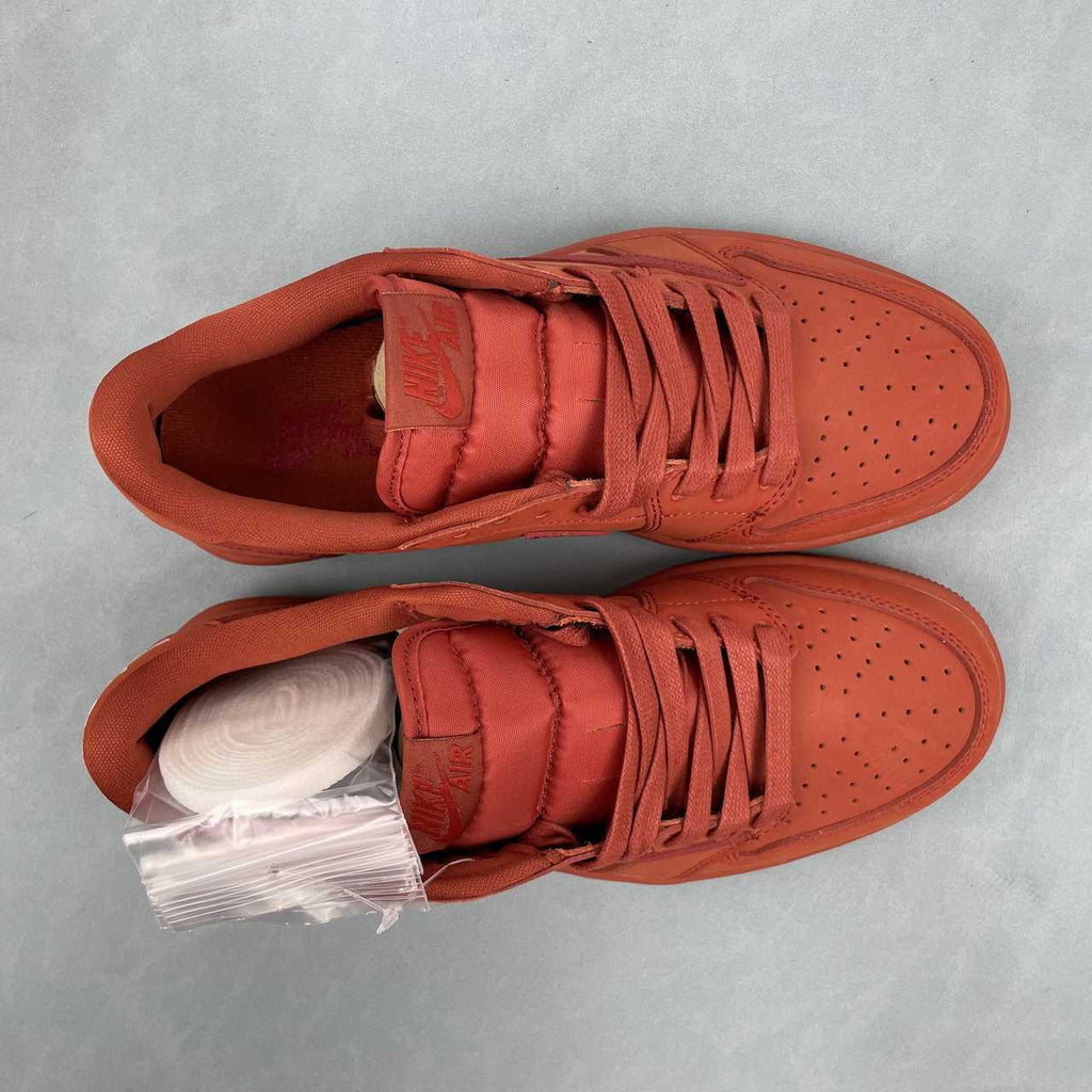Jordan 1 Low – Design‑Inspired "Travis Scott" "Red Oxide" Custom Fantasy Build TS‑JRDNS‑052