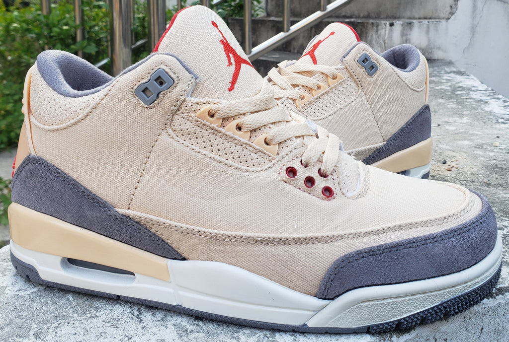 303 — Jordan 3 “Desert Canvas Red” — Design-Inspired Sneaker