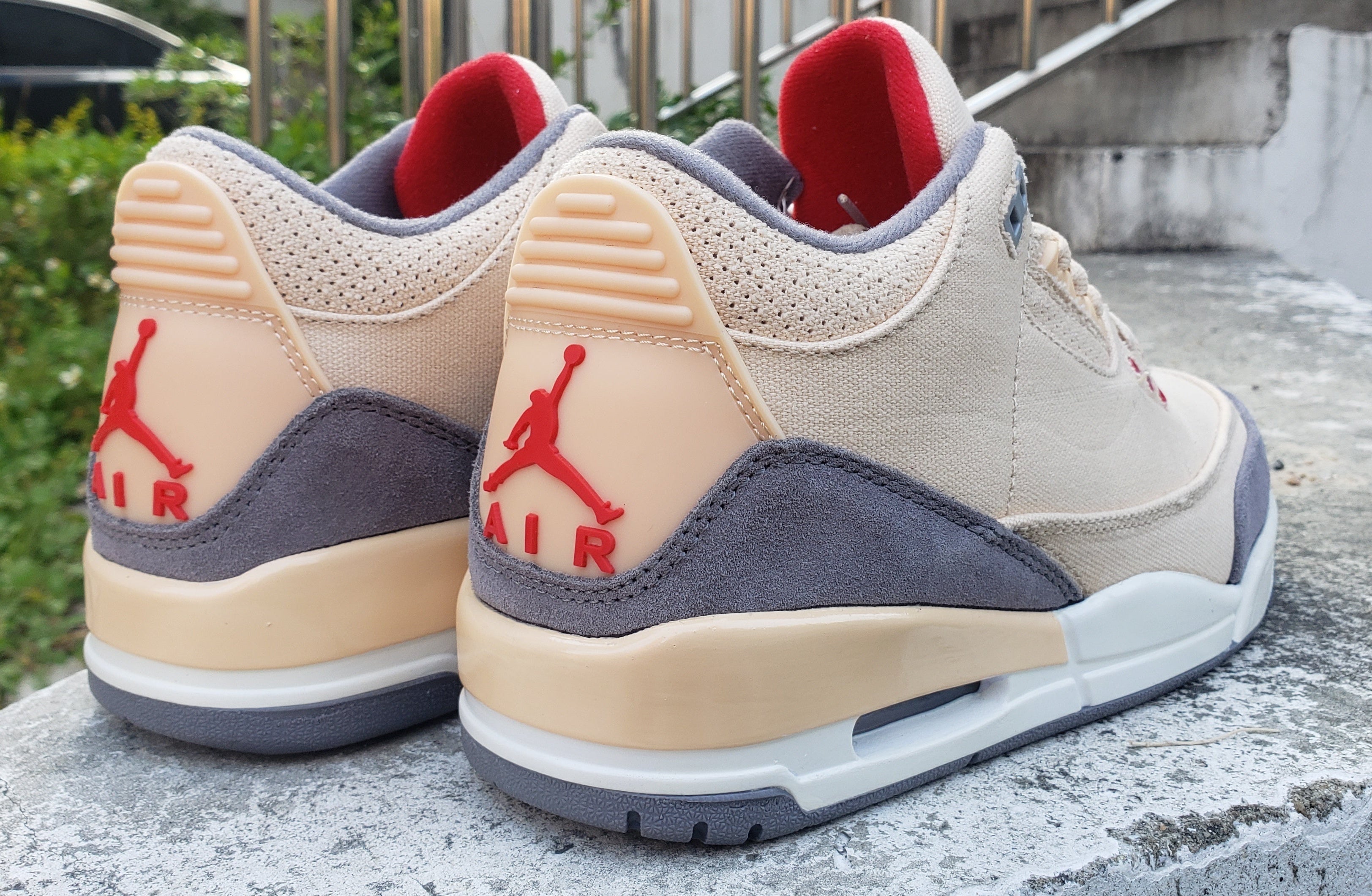 Jordan 3 - Design‑Inspired "Desert Canvas Red" Custom Tribute Build AJ3-DSRT-CNVS-303