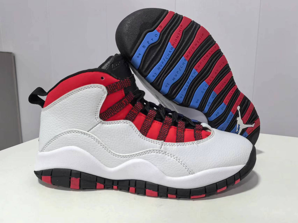 1006 — Jordan 10 “CHI / UNC Split Sole” — Design‑Inspired
