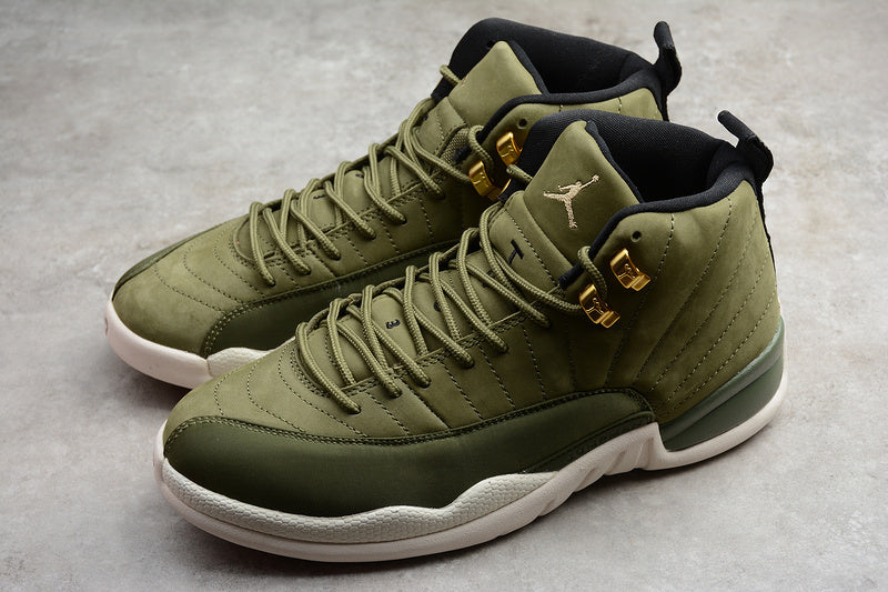 1204 — Jordan 12 “Chris Paul — Class of 2003” — Olive — Design‑Inspired
