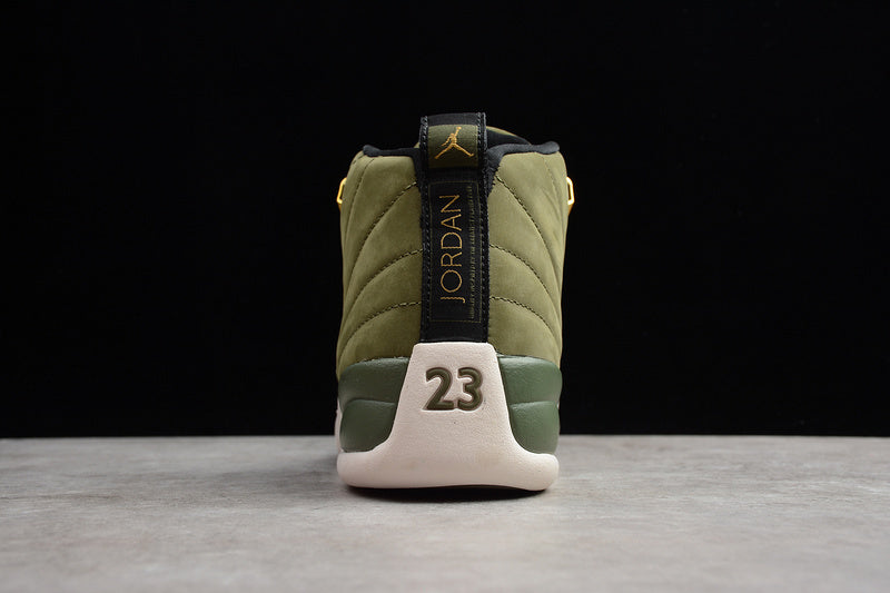 1204 — Jordan 12 “Chris Paul — Class of 2003” — Olive — Design‑Inspired
