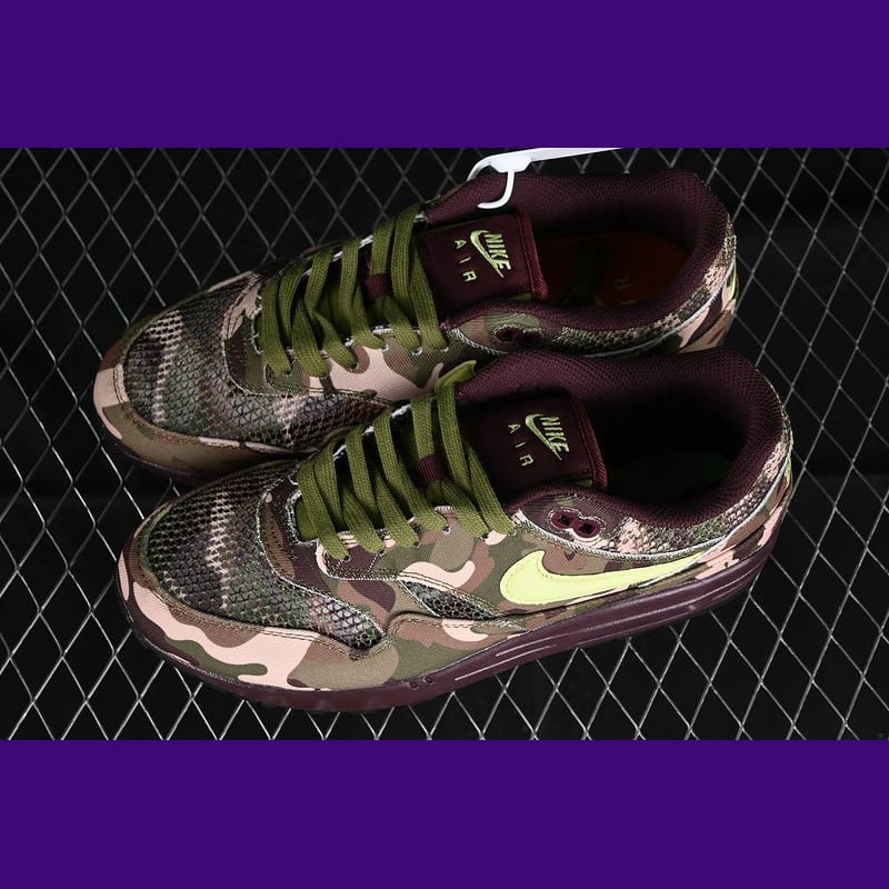 Nike Air Max 1 Design-Inspired - "Camo Lemon Twist" - AM1-CAMOLM-009