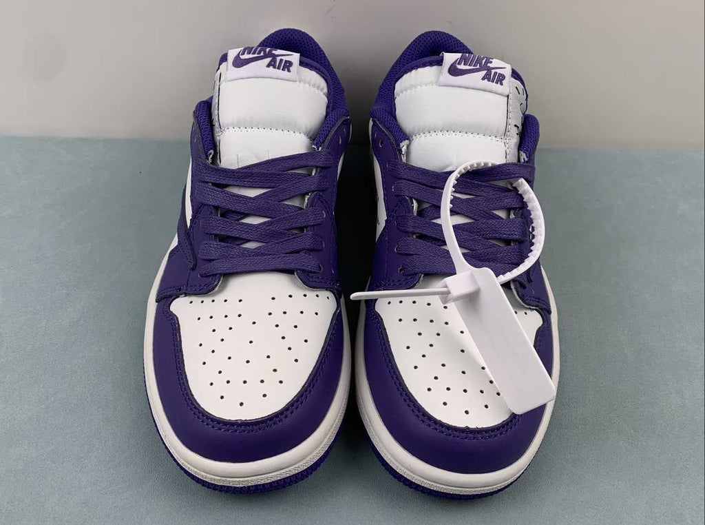 Jordan 1 Low — Design‑Inspired "Travis Scott Off‑White Fragment Collab" Custom Fantasy Build "Court Purple" AJ1‑TSOWFRG‑047