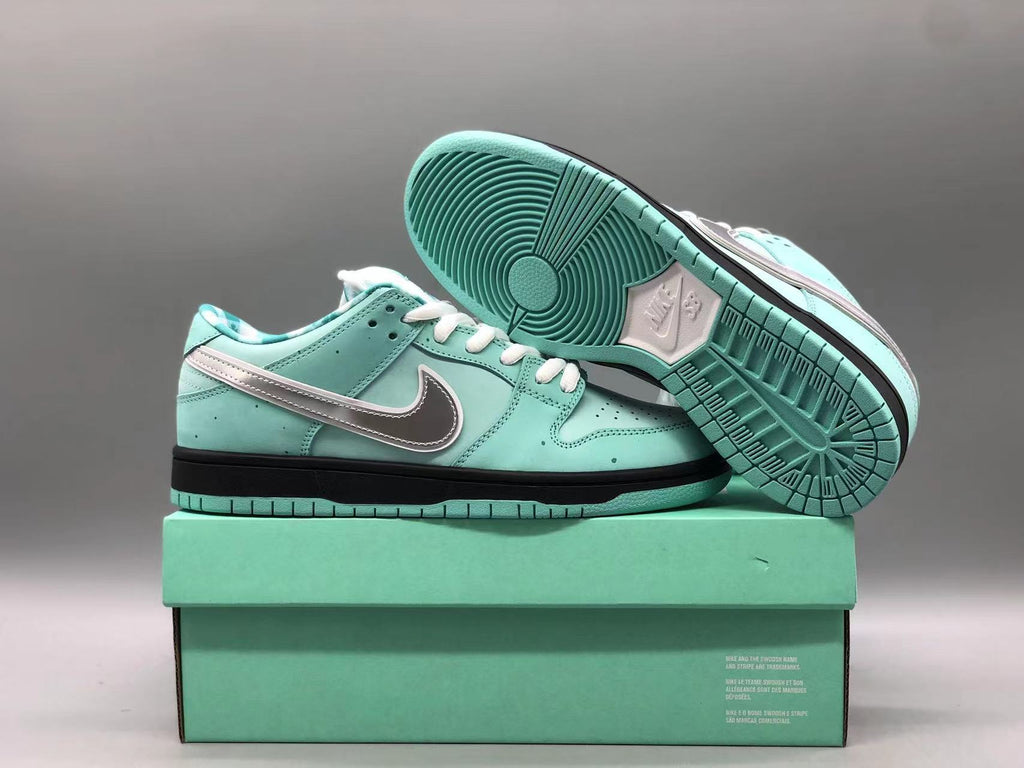SBDNK‑006 — Nike SB Dunk Low “Diamond Lobster” — Aqua/Black/Silver — Design‑Inspired