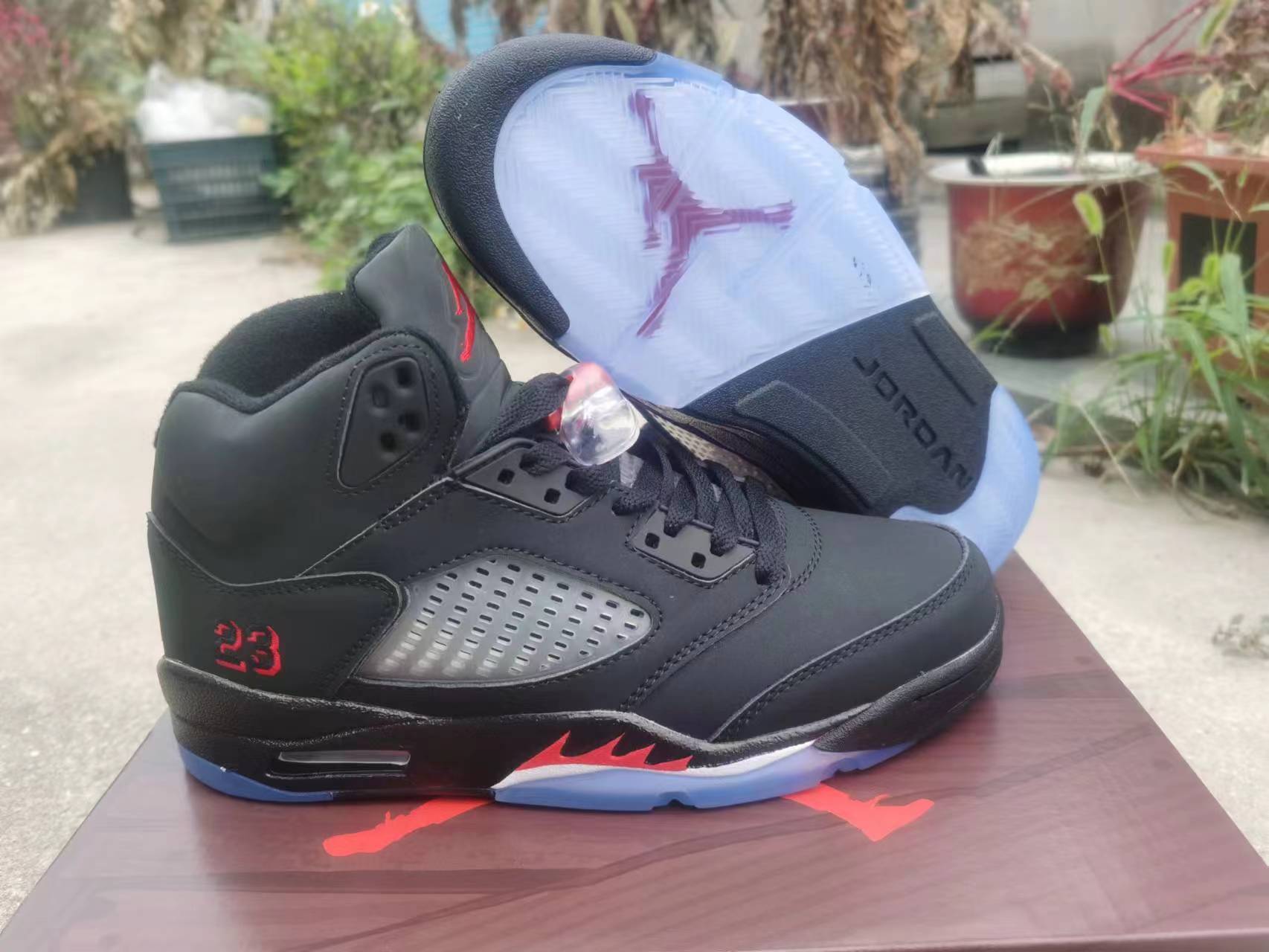 506 — Jordan 5 “Raging Bull Black” — Design‑Inspired Sneaker