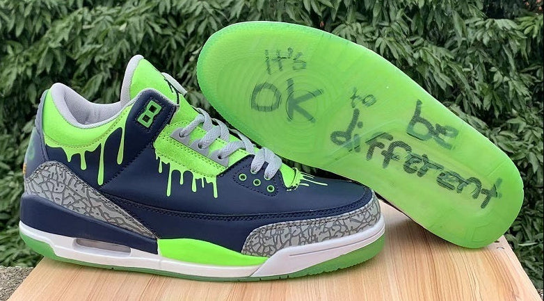 Jordan 3 - Design‑Inspired "Doernbecher Hugo" Custom Tribute Build AJ3-DOER-HUGO-304