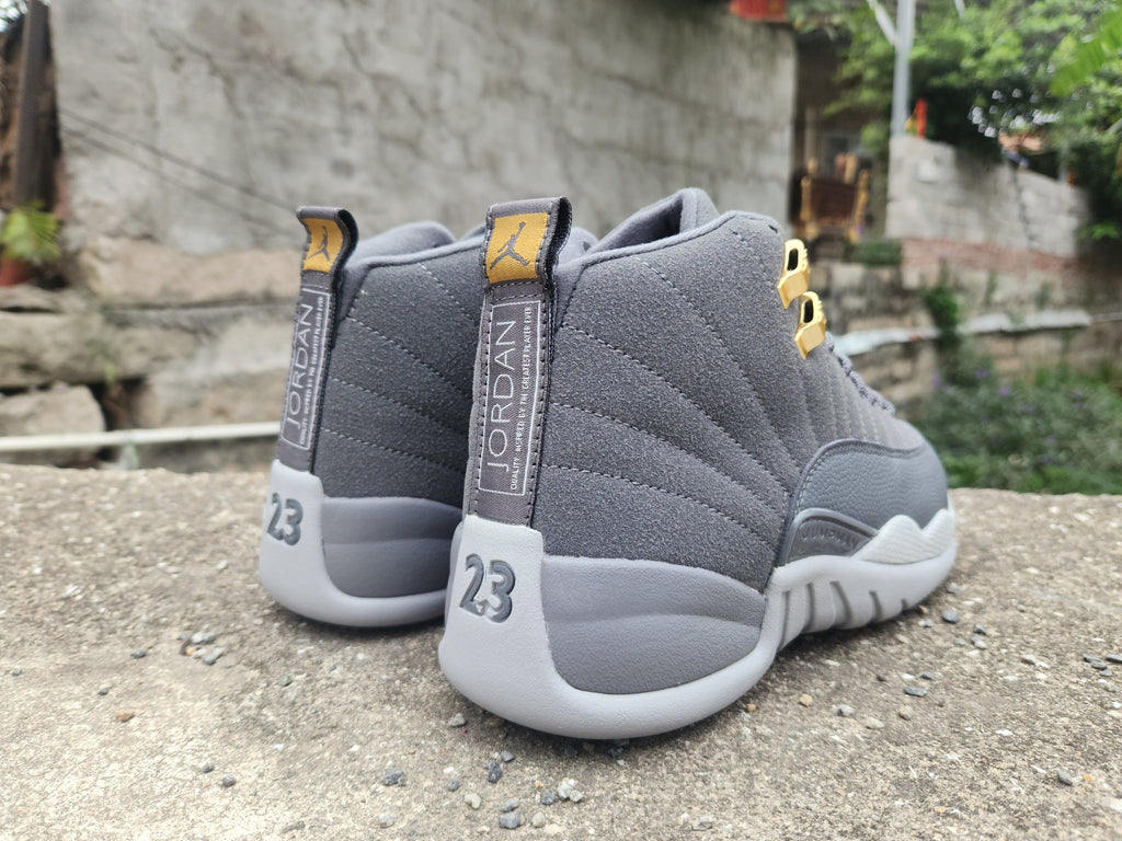 1205 — Jordan 12 “Stealth Grey” — Design‑Inspired