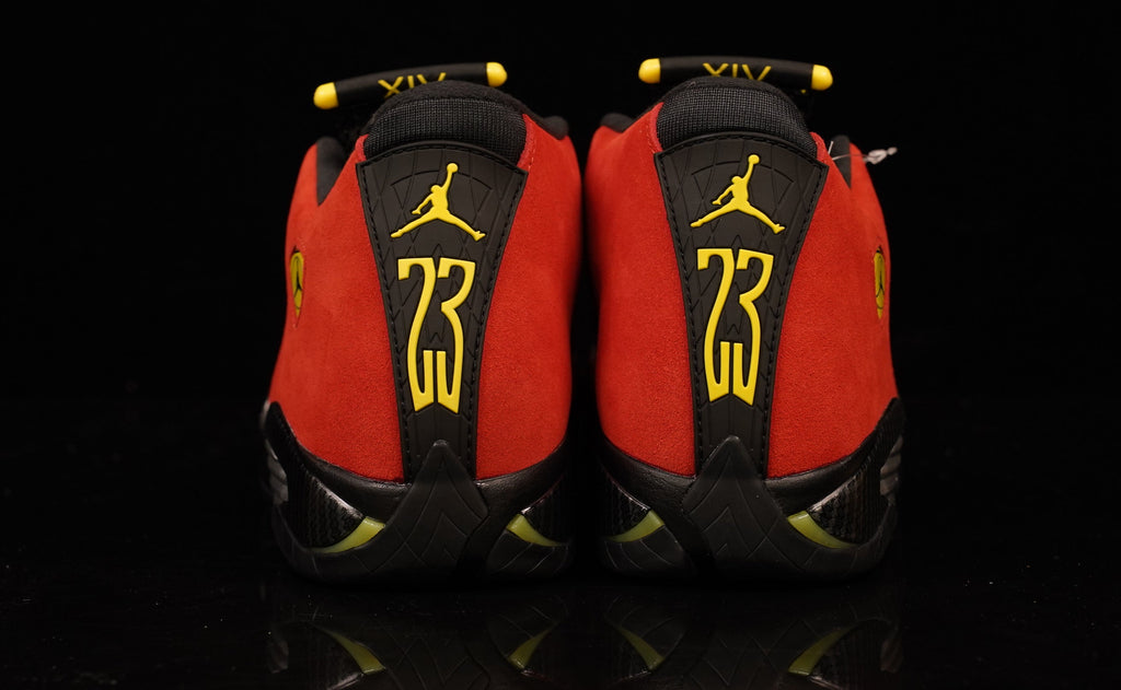 Jordan 14 – Design-Inspired "Red Ferrari" Custom Tribute Build AJ14‑RFERRARI‑1402