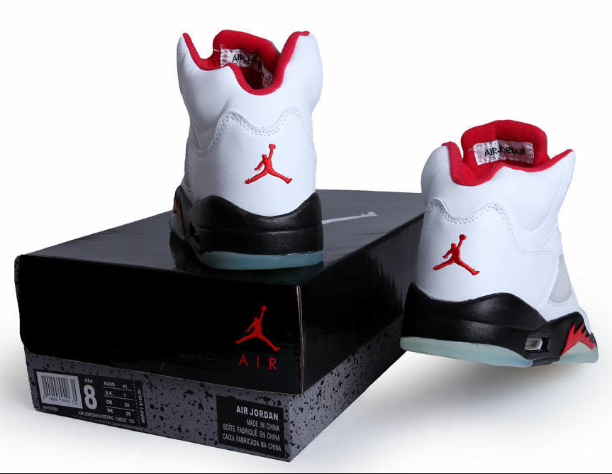 507 — Jordan 5 “Fire Red” — Design‑Inspired Sneaker