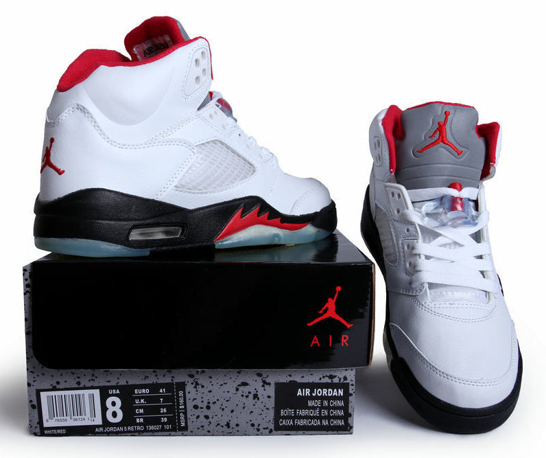 Jordan 5 – Design-Inspired "Fire Red" Custom Tribute Build AJ5-FIRERED-507