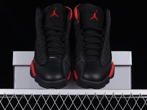 1306 — Jordan 13 “Black &amp; Red Flint” — Black/Red/White — Design‑Inspired