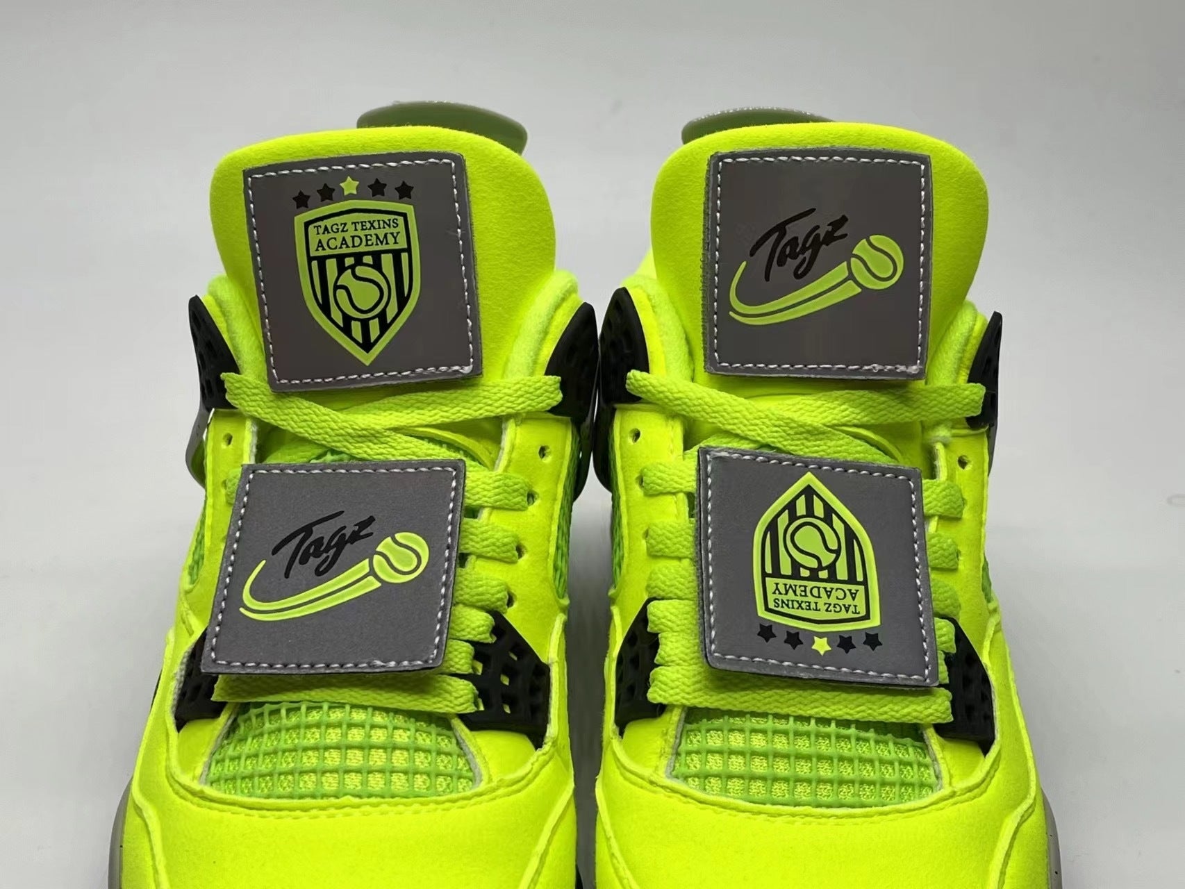 Jordan 4 – Design-Inspired "Volt" Custom Tribute Build AJ4-VOLT-415