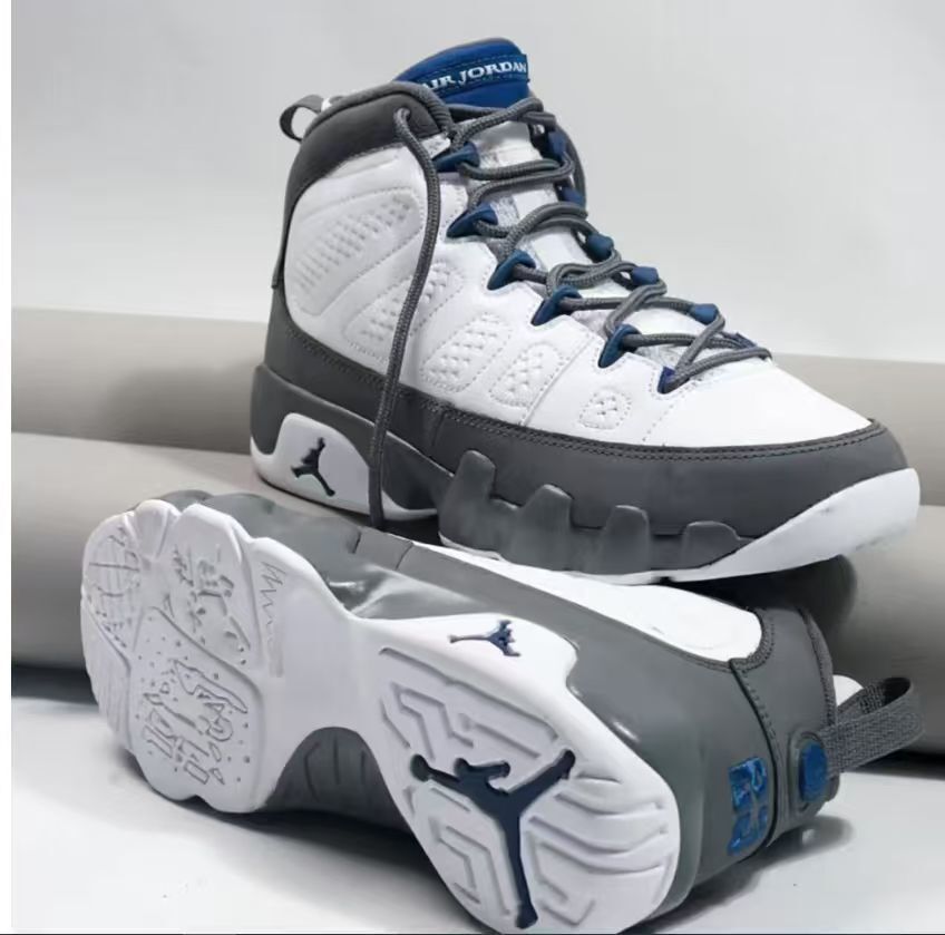 Jordan 9 – Design-Inspired "French Blue / Flint Grey" Custom Tribute Build AJ9-FRENCHBLUE-907