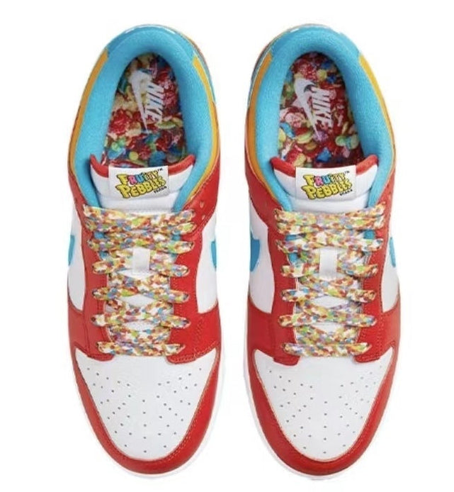 SBDNK‑009 — Nike SB Dunk Low “Fruity Pebbles” — Red/White/Blue/Multicolor — Design‑Inspired