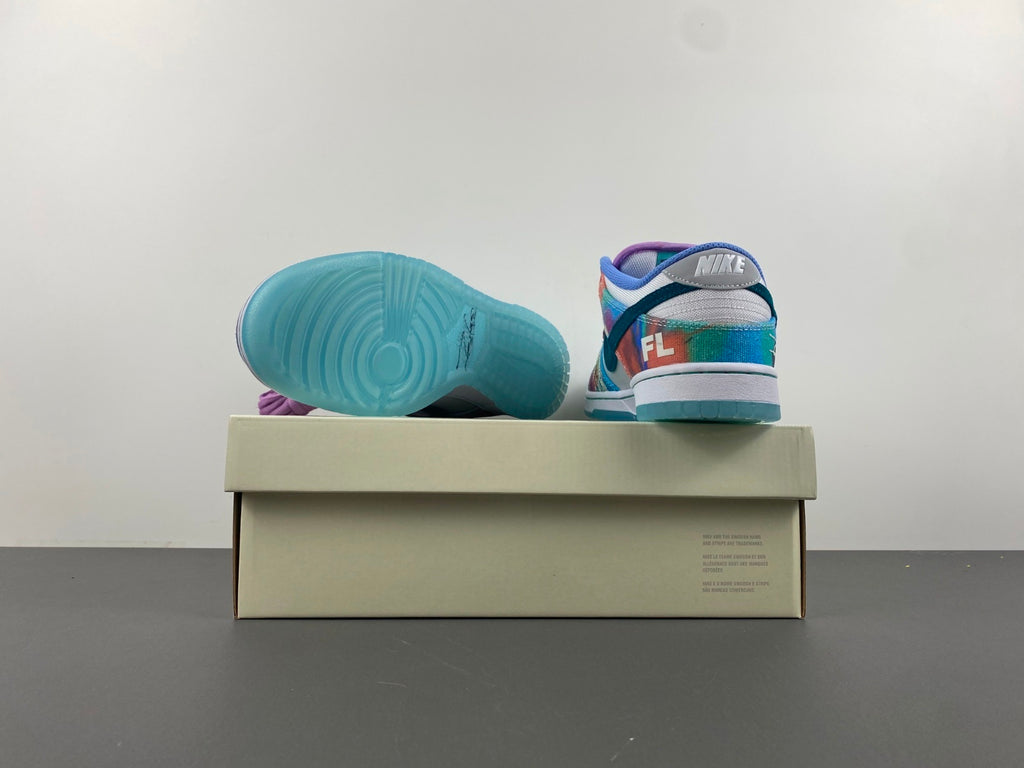 SB‑041 SB Dunk “Futura Laboratories” — Bleached / Blush (F&F) — Design‑Inspired Customs