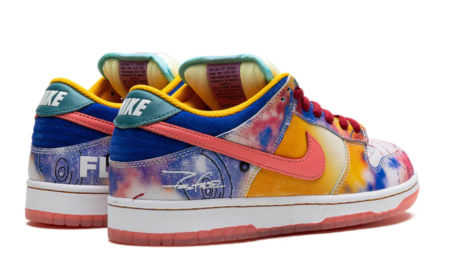 SB‑041 SB Dunk “Futura Laboratories” — Bleached / Blush (F&F) — Design‑Inspired Customs