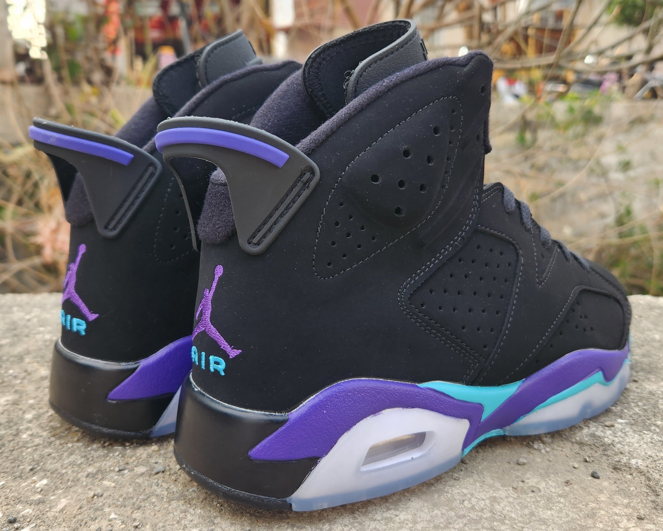 Jordan 6 - Design-Inspired "Aqua" Custom Tribute Build AJ6-AQUA-608