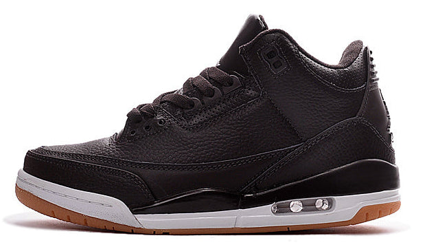 Jordan 3 - Design‑Inspired "Black Cement Gum" Custom Tribute Build AJ3-BLKC-GUMS-306