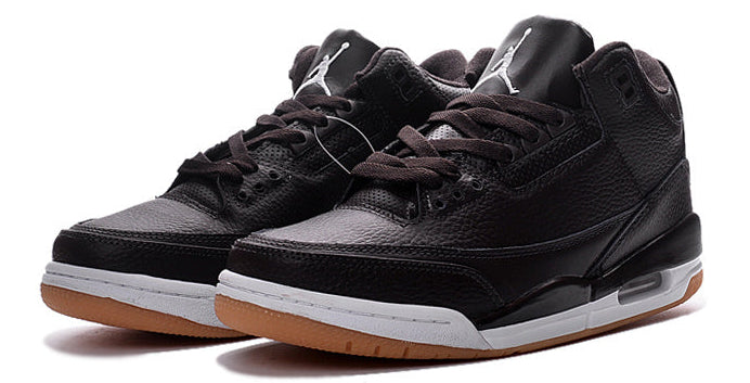 Jordan 3 - Design‑Inspired "Black Cement Gum" Custom Tribute Build AJ3-BLKC-GUMS-306