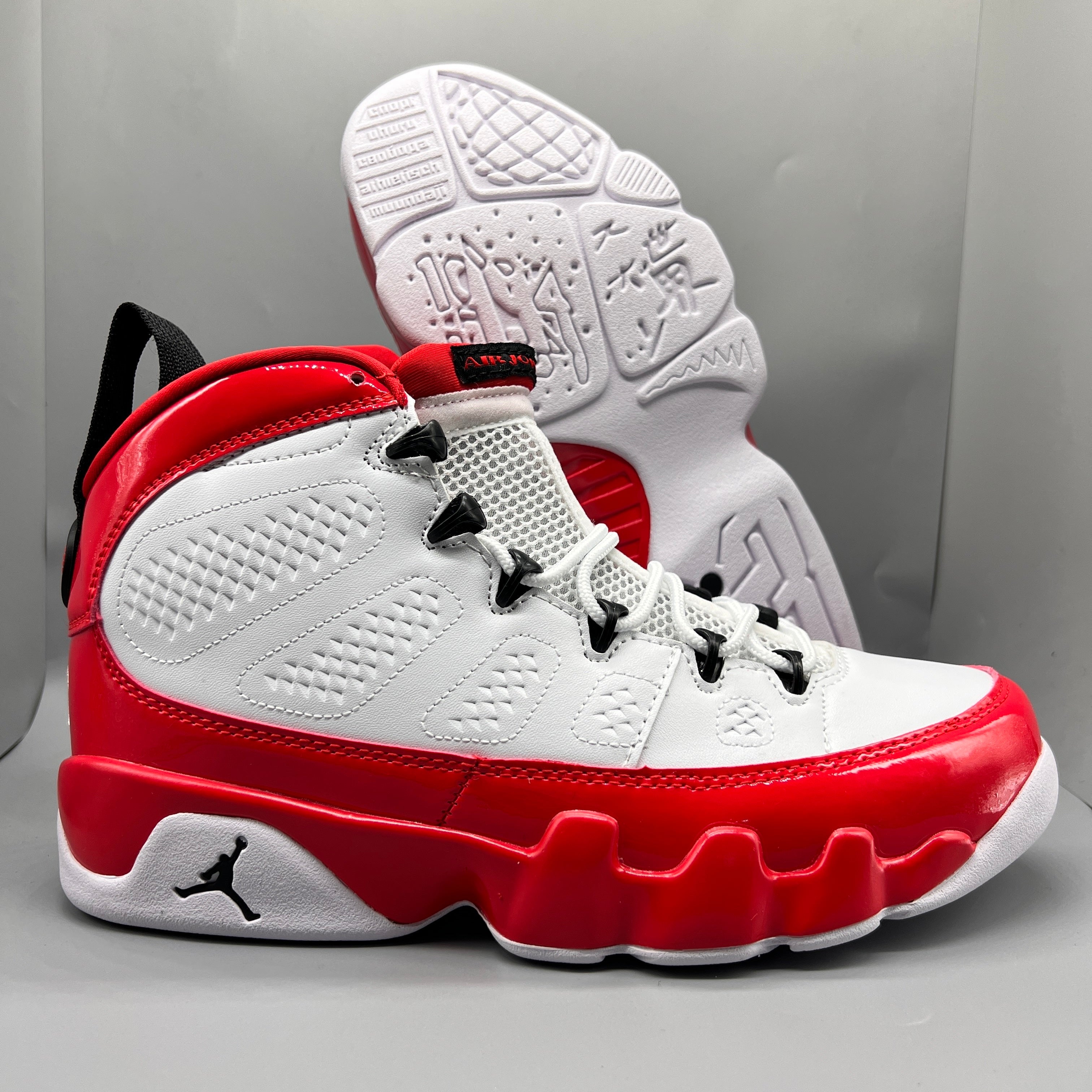 908 — Jordan 9 “Gym Red” — Design‑Inspired