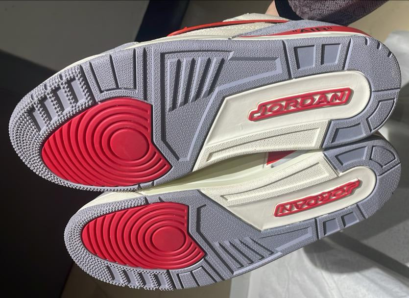 Jordan 3 “Off‑White Inspired” — Premium Fantasy Collab — US 10.5 — New With Box