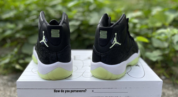 Jordan 11 Design-Inspired - Sneaker School "Inner Beast" "Black & Barely Volt" Custom Tribute - AJ11-SNKRSCHL-1136