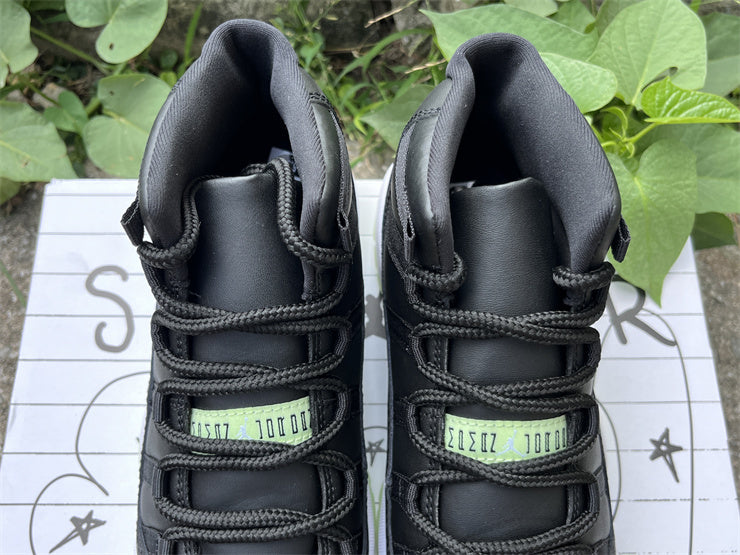 Jordan 11 Design-Inspired - Sneaker School "Inner Beast" "Black & Barely Volt" Custom Tribute - AJ11-SNKRSCHL-1136